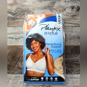 Playtex 18 Hour Beige Bra - New, Size 42D